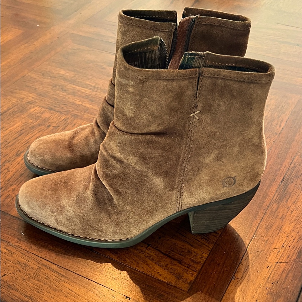 Born Brown Suede Ankle Boots